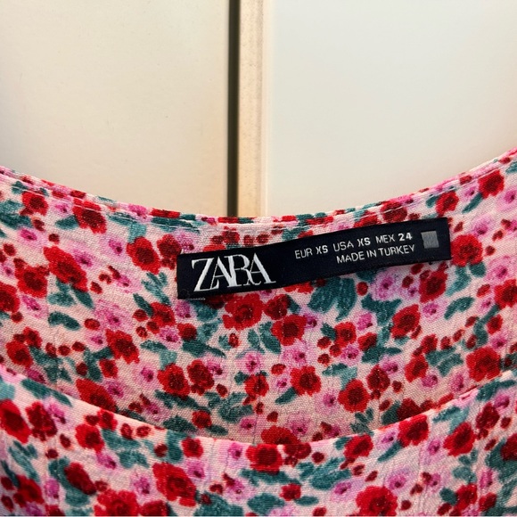 Zara Flowery Dress XS - Picture 3 of 7